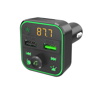 ZGear FM Transmitter - Black/Green +  ZGear Car Vent Phone Holder - Black/Gray + ZGear Adaptive Fast Charge Car Charger For USB C