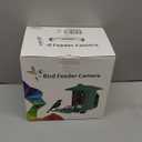 Bird Feeder with Camera Outdoor Solar: Smart Birdfeeder with AI Recognition - 2K HD Live Stream Video Camera for Outside Wild Birds Garden Decor - Bird Lover Gifts