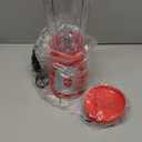 Mueller Smoothie Blender for Smoothies - Personal Blender for Shakes, Frozen Drinks, Baby Food & More, 15oz Travel Cup and Lid, Durable Stainless Steel Blades for Powerful Blending Performance, Red (Red)