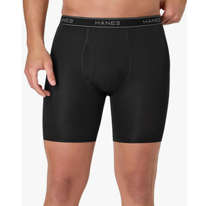 Hanes Men's Underwear Boxer Briefs Pack, Moisture-wicking Underwear for Men, Breathable, Cool & Breathable Cotton (Medium)