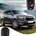 Key Fob Keyless Entry Remote Replacement for Toyota Tacoma Tundra Sienna Sequoia Highlander - 3 Buttons Car Key Fob FCC: GQ43VT20T (Set of 2)
