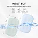 Pucmaoci Organic Waterproof Baby Lounger Covers 2 Pack| GOTS Certified 100% Cotton| Removable Cover with Waterproof Liner | Machine Washable and Dry (Cover only)Blue & Green)