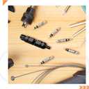 3 x Frienda Valve Core Remover Tool Kit Bicycle Valve Core Tightening Tool and 10 Pieces Cores Brass for Bike Bicycle Tire Application