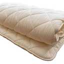 FULI Japanese Futon Mattress, Foldable Japanese Floor Mattress, Japanese Floor Bed, Foldable Mattress, Futon Mattress, Made in Japan (White, 100cm x 190cm)