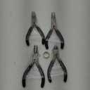 4Pcs Jewelry Pliers Set Jewelry Making Pliers Tools Kit Include Jewelry Making Needle Nose Chain Nose Round Bent Pliers Wire Cutter for Bracelet Beading Craft Jewelry Making Supplies (Black)