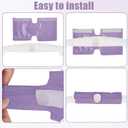 3 Pack Satin CPAP Strap Covers, CPAP Mask Cushions, Universal and Comfort CPAP Mask Strap Pads to fit Dreamwear Headgear for Reducing Red Marks CPAP Hair Protector for Women(Light Purple)
