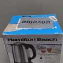 Hamilton Beach Smart Electric Tea Kettle & Water Boiler, Works with Alexa, 1.7 Liter, Fast Boiling 1500 Watts, Cordless, Keep Warm, Auto-Shutoff & Boil-Dry Protection, Stainless Steel (41036)