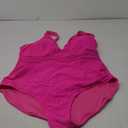 BMJL Women's Tummy Control Swimsuits Mesh Sexy One Piece Bathing Suits Slimming V Neck Swimwear, Size: XL