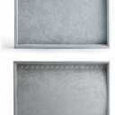 Oirlv Velvet Stackable Jewelry Trays Set: Scratch-Resistant Display & Organizer for Rings, Earrings, Necklaces - Ideal for Home Storage, Retail Showcase & Travel