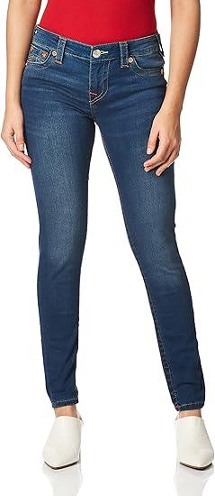 True Religion Women's Halle Mid Rise Super Skinny Fit Jean, Dreamcatcher, Size: 34