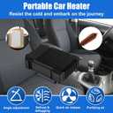 2 x Rossesay 2 Pcs Portable Car Heater 2 in 1 Auto Heater Windshield Warmer Defroster 120w Plugs into Cigarette Lighter Car Defroster Fast Heating or Cooling for Vehicles