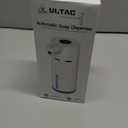 Touchless Automatic Soap Dispenser for Kitchen and Bathroom, Liquid Hand Soap Dispenser, Water-Resistant and Rechargeable, 14.2oz/420ml Intelligent Digital Display4-Level Adjustable,Modern (White)