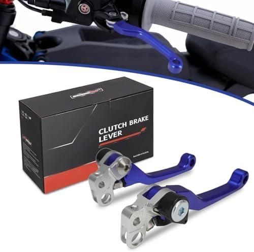 JFG RACING Brake Levers for Surron Light Bee,CNC Adjustable Foldable Handle Brake Levers Replacement for Dirt Bike Surron Light Bee X and S/X160/X260-Blue