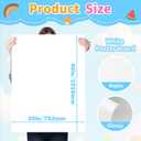 30x40 inches White Poster Board, 30 Packs Large poster paper, Heavyweight Poster Paper Bulk, Blank Display Board for School, Office & Craft Projects