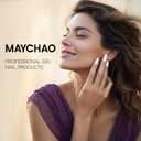 3 x MAYCHAO Pearl Gel Nail Polish, 15ML Pearlescent Maize Shell Mermaid Creamy Yellow Gel Polish Soak Off UV LED Nail Lamp Curing for Nail Art Manicure Salon DIY at Home, 0.5 OZ