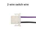 Minho Motorcycle Panel Control Buttons 2-Wire Connector Compatible with Chinese Scooter Mopeds Taotao Jonway JMstar Tank,2-Wire Connector Female Style for Start and Horn Button