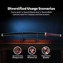 Zisu Demon Katana Sword, About 41 inches, Hashira Pillars & Protagonist Katana for Cosplay Purpose, Anime Original Texture, Medium