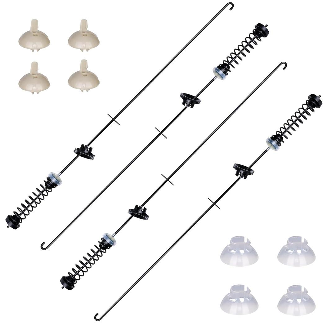 2025 Upgraded W11400156 Washer Suspension Rods Kit –W111807091, WTW7120HW0 – Compatible with Whirlpool, Kenmore & Maytag Replaces PD00065760, AP6976426