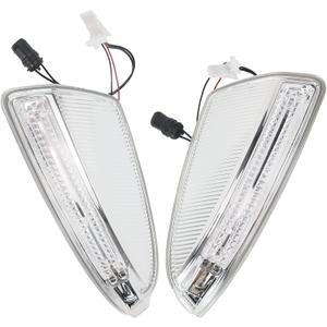 MUNIK 2005-2012 Auxiliary Turn Signal Light Reversing Mirror Light L+R For Mercedes-Benz gl,m class x164 w164 gl350 gl450 gl550 2006-2012 ml300 ml350 ml500 ml63 Replacement # 1649061300,1649061400