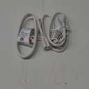 DEWENWILS 3 Foot Extension Cord, 16 AWG SJTW Weatherproof Power Cable for Indoor Outdoor Use, 3 Prong Grounded Outlets Plugs, ETL Listed, White, 2 Pack
