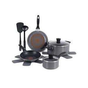 T-Fal Pure Cook NS Grey 10Pc Set