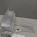 10Pack Floating Shelves for Wall, 15" Clear Book Shelf, Acrylic Floating Wall Shelf, Display Shelves Organizer for Bathroom, Classroom, Bedroom, Living Room, Kitchen, Room Decor