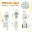 Dog Water Bottle,Portable Water Bowl for Dog,Collapsible Food Grade Silicone,Travel Pet Water Bottle for Outdoor Walking, Hiking, Camping,Gray
