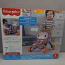 Fisher-Price Baby Push Toy Learn with Me Purple Monkey Walker Musical Learning Activity with Lights for Infants Ages 6+ Months