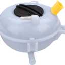 JDMON Engine Coolant Reservoir Tank w/Cap Replaces 5Q0121407D 5Q0121407F Replacement for Audi A3 Volkswagen Golf 1.4L 1.8L Petrol 2.0L Diesel, S3 VW GTI 2015-2016 Radiator Overflow Expansion Bottle