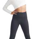 G4Free BareFeel Girls Leggings High Waist Athletic Yoga Pants with Pockets Dance Running Tights 6-12 Years (Black, M)