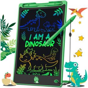 Hockvill LCD Writing Tablet for Kids 8.8 Inch, Toys for Girls Boys Drawing Pad for 3 4 5 6 7 Year Old Kid, Toddler Magnetic Doodle Board Travel Essentials, Birthday Valentines Gifts for Kids (Green)