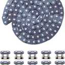 KAMIER T8F Drive Chain 134 Links Heavy Duty for 49cc 50cc 2-Stroke GB Syx Moto Holeshot Metotec Xtreme X-pro SSR Coolster Kids Pit Dirt Bike 43cc 47cc Mini ATV Quad Super Pocket Rocket Bike Moto Parts
