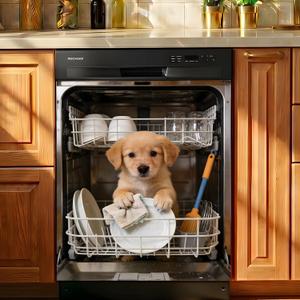 Dishwasher Magnet Covers for the Front Magnetic Refrigerator Magnets Dog