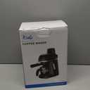 Coffee Machine, 3.5 Bar Espresso & Cappuccino Machine with Steam Wand, Compact Design Coffee Maker for Latte, Safety Lock & Tritan Cups, 800w, Black