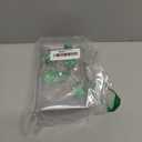 12 Pcs Bling Rhinestones Shower Curtain Hooks Bathroom Rolling Hooks (Green)