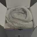 DEELAND Pack of 2,Double-Sided Faux Fur Plush Decorative Throw Pillow Covers Fuzzy Striped Soft Pillowcase Cushion Covers for Sofa Couch Bedroom Lightgrey 24x24 inch