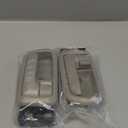 Pair of Interior Door Handles W/Bezel (Light Gray) for Toyota Tundra (Standard/Regular/Extended Cabs ONLY) 2000 2001 2002 2003 2004 2005 2006,Front Left Driver & Right Passenger Side
