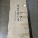 Merax Sideboard Buffet Cabinet with Storage Open Adjustable Shelves and Unique Grooved Lines Pattern, Retro Kitchen Cupboard Media Console Table for Coffee Bar, Dining Room& Living Room, Black