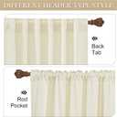 RYB Home White Velvet Curtains 90 inches - Room Darkening Energy Saving Curtain Panels Soft Luxury Privacy Window Covering for Living Room Studio Apartment, Cream White, W52 x L90 inches, 2 Panels