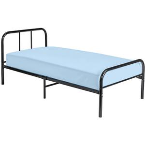 Cot Fitted Sheet 30 x 75, 100% Egyptian Cotton, 1 PC Cot Size Bottom Sheet Only, Perfect for Narrow Twin, Camp Bunk, Army Cots, Trifold Mattress, Camping Cot, Guest Bed Replacement(Light Blue)