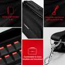 Ivoler Carrying Storage All in One Case for Nintendo Switch 2 (2025),Portable Travel All Protective Hard Messenger Bag Soft Lining 20 Games for Switch 2 Console Pro Controller Accessories Black
