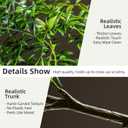 Big Fake Nandina Trees Plastic plantas Large Artificial Tree Indoor Outdoor Realistic Floor Plants Faux Bamboo Plant for Home Living Room Corner Office Patio Porch Bonsai Decor Housewarming Gift, Size: 6ft 7in