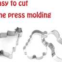 Christmas Cookie Cutters, 8 Piece Holiday Stainless Steel Biscuit Shapes for Baking - Snowman,Christmas Tree,Gingerbread Man,Candy Cane,Snowflake,Santa Face,Christmas Bell, Reindeer Mold