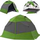 Camping Tent 2 Person, Waterproof & Blackout Double Layer Pop Up Outdoor Tent for Park, Picnic, Travel, Portable and Easy Setup (Lake Mist)