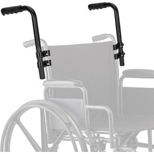 Upgraded Wheelchair Handle Extenders with Reinforced Design, Adjustable Universal Extension for Wheelchairs, Rollators, Walkers & Strollers, Durable Walker Accessories for Adults, Improved Stability