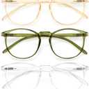 IBOANN Iconic Blue Light Glasses for Woman - Computer Glasses 99% Blue Light Blocking - Anti Eyestrain & UV Glare Protection