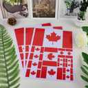 2 x QQSD Canada Flag Sticker Canadian Decal in Multiple Sizes, 3 Pack, 11.7 x 8.3 Inches