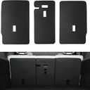 BASENOR 2025 2026 Tesla Model Y Second Row Seats Back Leather Cover All Weather Seat Protector Mat for Model Y Juniper Accessories Set of 3