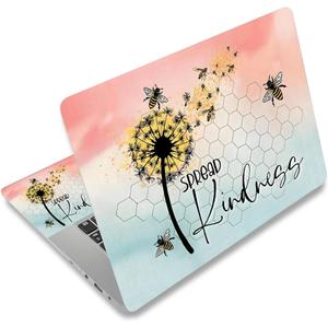 12.1 13 13.3 14 15.4 15.6 in Laptop Sticker Skin Decal, Netbook Skins Decals for Notebook PC, Universal Reusable Vinyl Laptop Cover Decor Sticker, Waterproof Art Protector I Dandelion Honeybee
