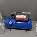 JDMSPEED New 150PSI DC 12V Air Compressor with 6 Liter Tank 1.6 Gallon For Train Horns Motorhome Tires